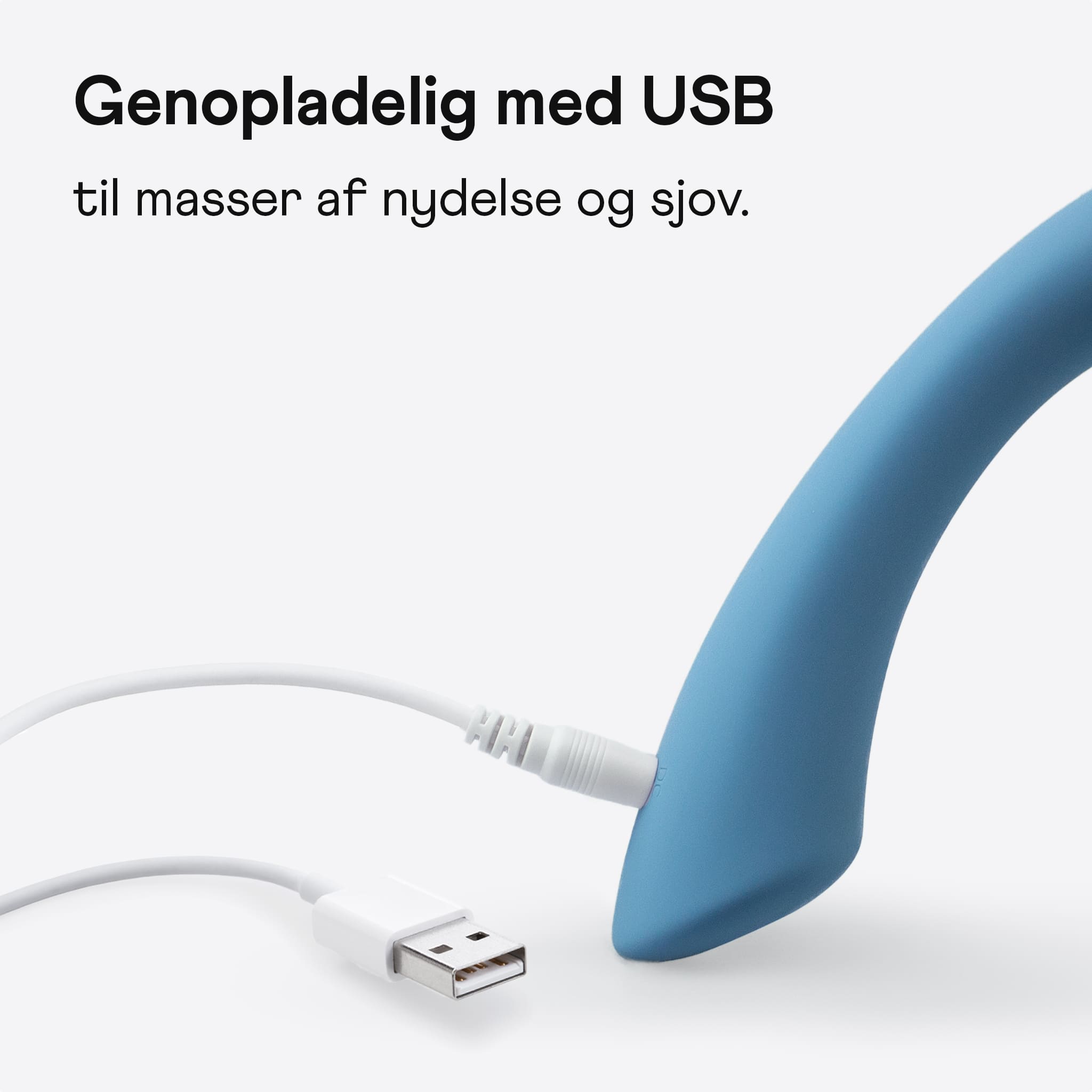 Amina Wavey g-punkts vibrator i blå med oplader